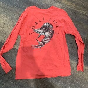 Salt Life Coral Graphic Long Sleeve Tee